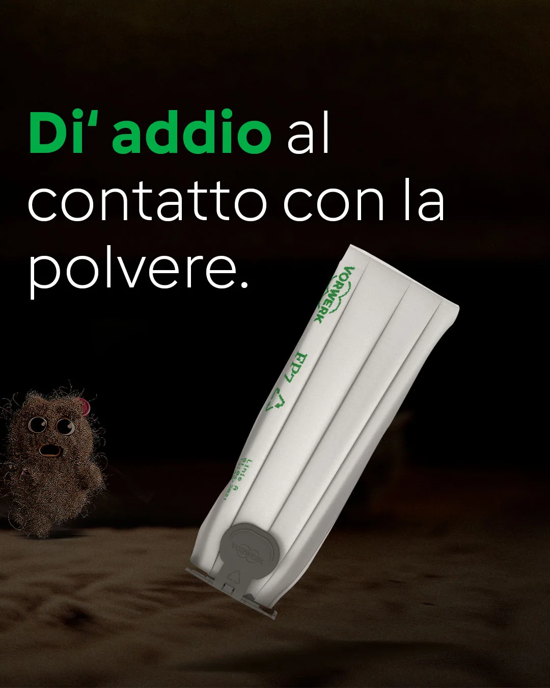 Folletto FP7 sacchetto filtro premium – sostituzione igienica senza contatto